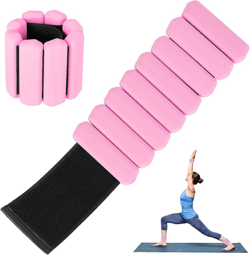 Teikugv Wrist Weights Set of 2, Wearable Arm & Leg Weights for Women & Men, Adjustable Wrist Ankle Weights for Walking, Yoga, Swimming, Gym, 2lb - Image 1